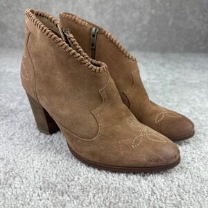 ARIAT Unbridled Womens Size 8.5‎ Eva Ankle Boots Bootie Zip Up Suede Brown